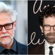 Beloved bespectacled bearded men, James Gunn and Charlie Kaufmann